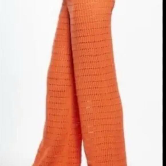 Zara Women's Orange Crochet Pants Size Large NWT - Picture 9 of 14